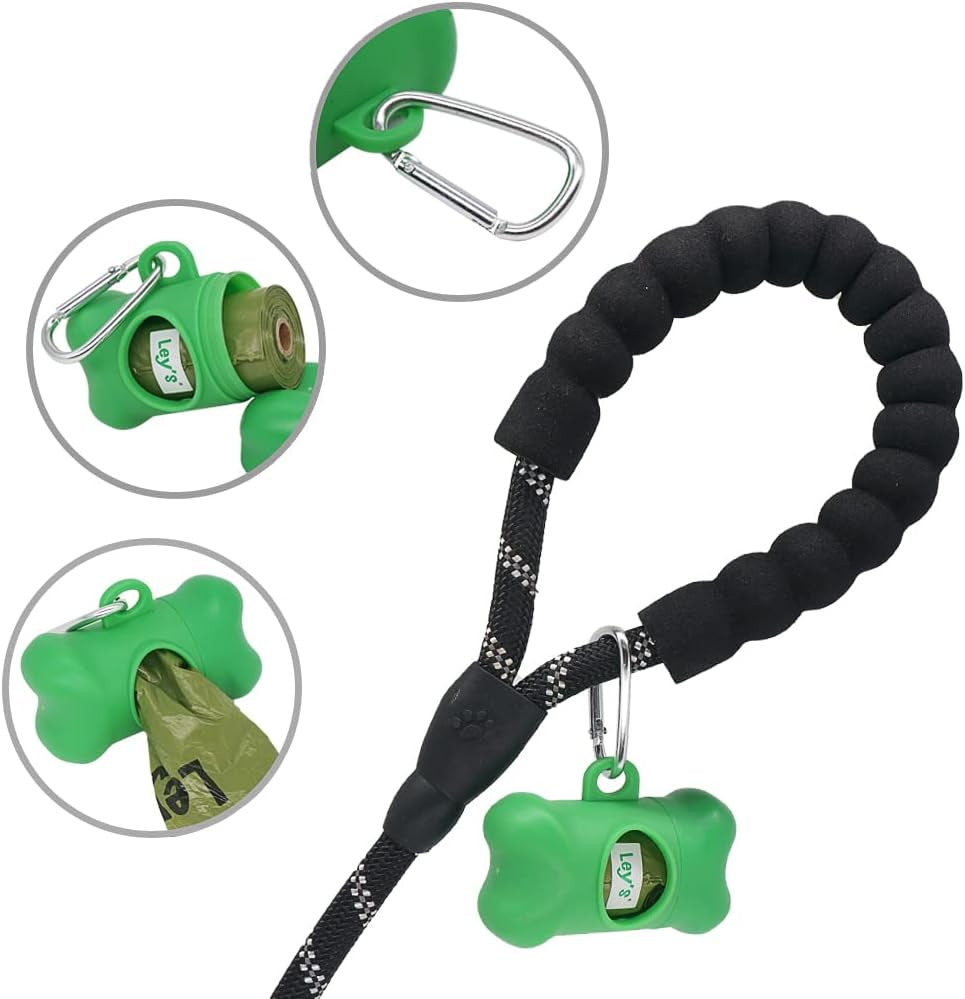 Dog Poop Bags 360 Count, Biodegradable Lavender Extra Thick Waste Bags with Dispenser, 100% Leak-Proof Doggie Bag Refill Rolls